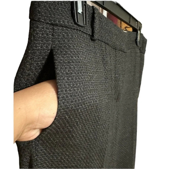 Chloe Gray wide leg/trouser tweed Wool blend Pants -Women's Size 40/9 - Picture 6 of 12